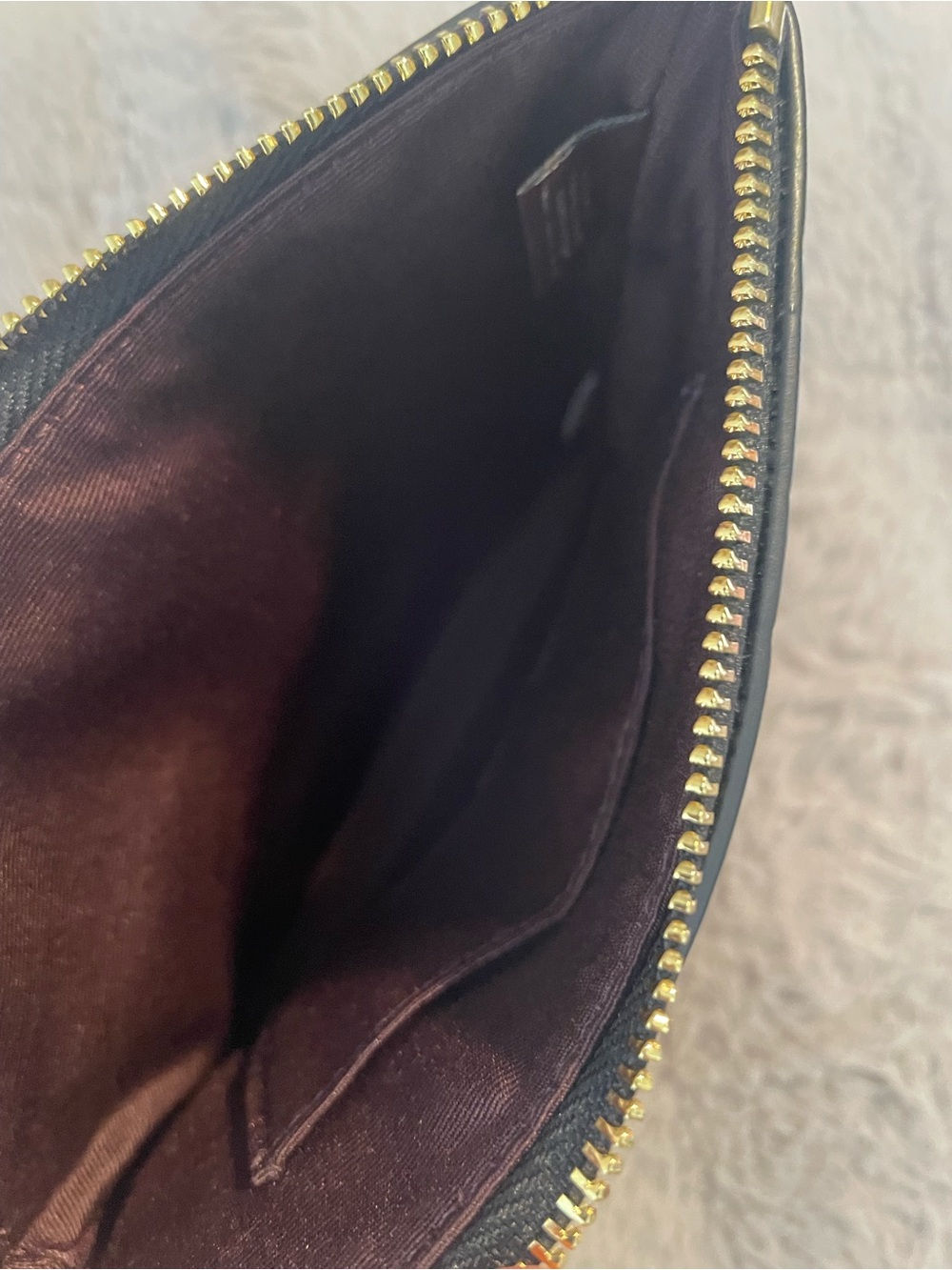 COACH Black Sequin Cherry Wristlet - Picture 3 of 8